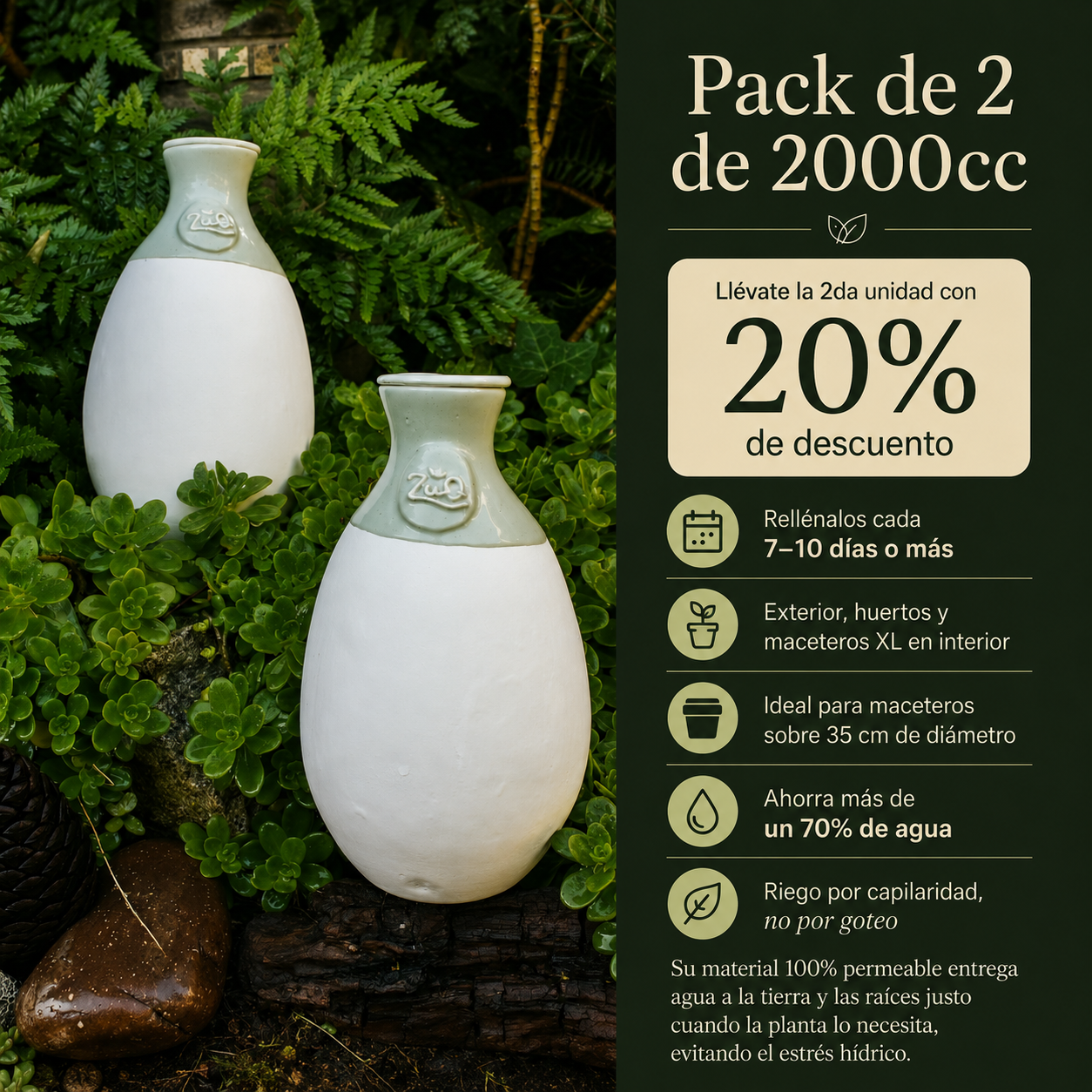 Pack 2 autorregante de 2000cc