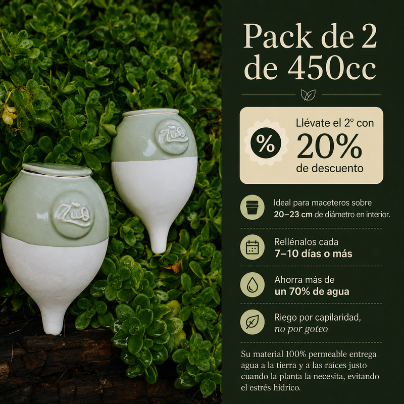 Pack 2 autorregantes de 450cc