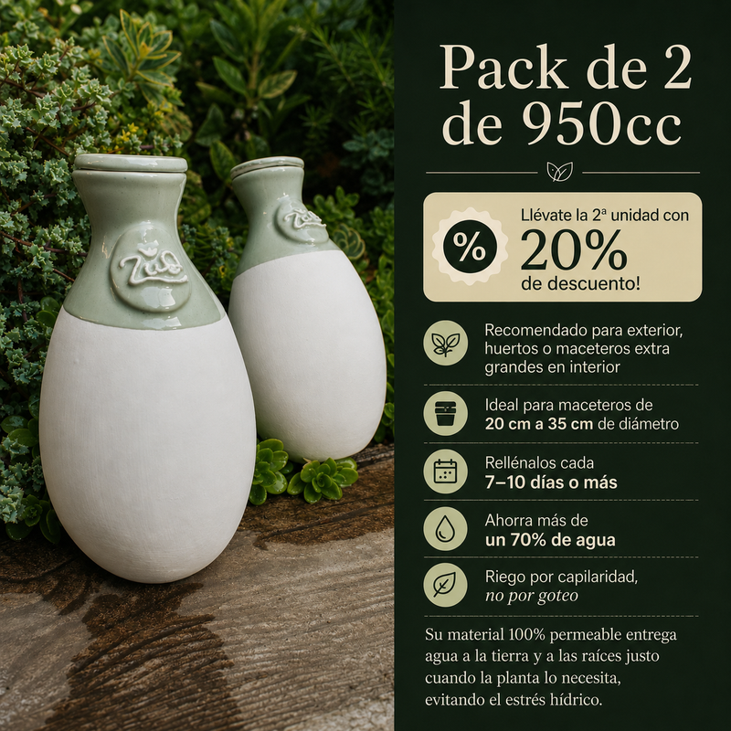 Pack 2 autorregantes de 950cc